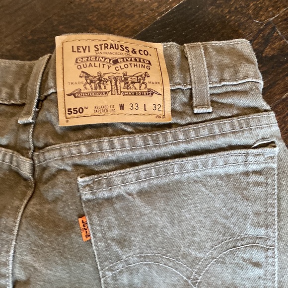Vintage 90s rare brown wash 550 Levi’s 33x32 - Picture 7 of 8